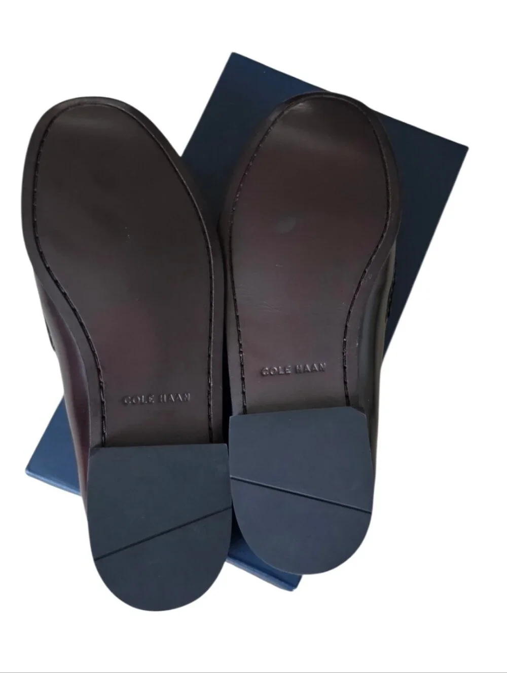Cole Haan Pinch Tassel Loafers Burgundy Leather Men’s 12 EEE Wide 03507